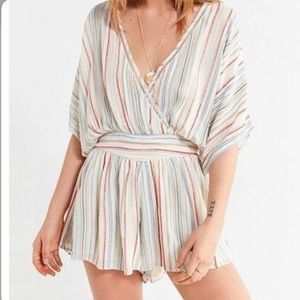 Boho Wrap Front Romper Urban Outfitters Moonstruck